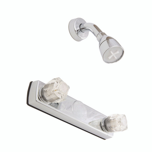 Empire Brass Mobile Home 8" Chrome Shower Faucet J59E (Brass Underbody